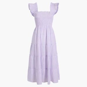 Hill House - Ellie Nap Dress - Lilac Striped Linen